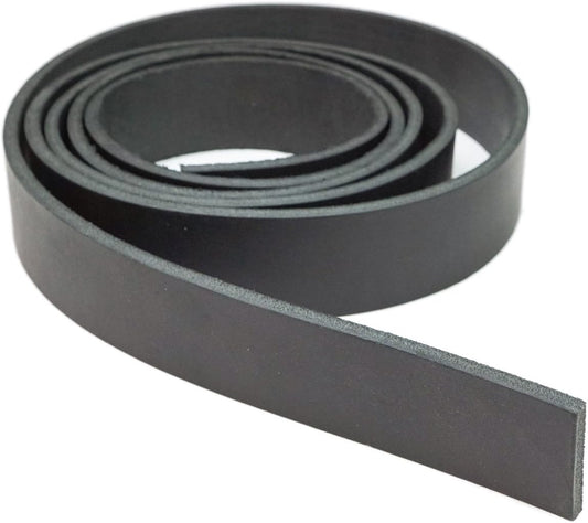 ELW Latigo Leather Strips 9-10oz (3.6-4mm) Thickness and 84" Long in Multiple Widths & Colors