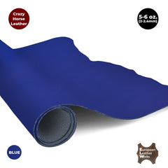 ELW Crazy Horse Leather 5-6 OZ (2-2.4mm) Full Grain Cowhide Handmade Leather for DIY, Crafts, Sheaths, Sewing, Workshop