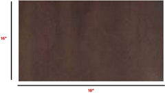 5/6 OZ (2.0/2.4 mm) Oil Tanned 2 pcs for 1 Price Bourbon Brown Natural Full Grain Leather Square (10''X18'')