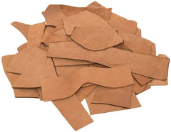 ELW Full Grain Leather 1lb Scraps Tobacco Brown 5/6 OZ (2mm) Perfect for Crafts, Tooling, Repairs