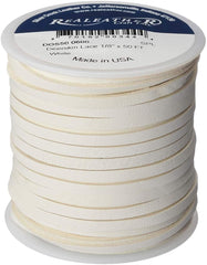 Realeather Deerskin Leather Lace | Size 1/8" x 50' (3.2mm x 15.24m) | 2/3 oz Thickness (.8-1.2mm)