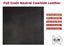 5-6 oz (2-2.4mm) Oil Tanned Leather - Tooling Leather Full Grain 100% Cowhide Leather Piece 12"x12" (BLACK)