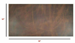 Import Tooling Full Grain Leather Piece 10"x18" 5/6oz 2mm 100% Cowhide BROWN