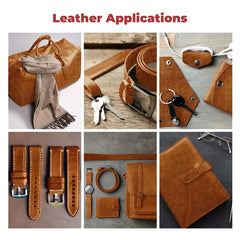 ELW Genuine American Leather Bison 8-9 oz (3.2-3.4mm) Pre-Cut - 4 to 23 SQ FT -Full Grain Leather Bison Hide DIY Craft Projects, Bag, Chap, Motorcycle, Clothing, Jewelry, Moccasins