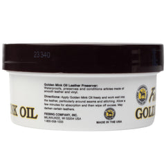 Fiebing's Golden Mink Oil for Leather Boots (2 Pack, 6 oz Each) - Leather Cleaner & Conditioner - Waterproof, Preserve, Soften All Smooth Leathercraft & Vinyl - Prevents Salt Stains On Couch, Purse