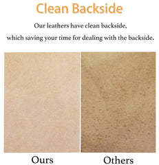 Veg Tan Full Grain Leather 13/15 Oz. (5.2-6mm) Heavy Thickness Pre-Cut 6" to 48" Sizes Natural Cowhide Skirting Tooling Leather Crafts Projects Repair Molding
