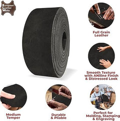 Buffalo Hide Leather 5-6 oz (2-2.4mm) Straps & Blank Belts 40" Length