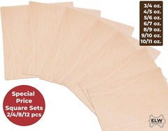 ELW Vegetable Tanned Leather 3/4oz 5/6oz 6/7oz 8/9oz 9/10oz 11/12 oz (1-4.8mm) Special Priced Bundle Sets Cowhide Full Grain Leathercraft Holsters Knife Sheates Coasters Emboss Stamp Tool