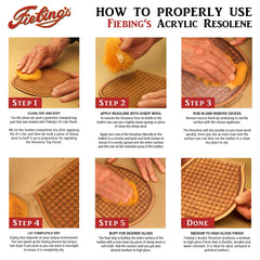 Fiebing's Acrylic Resolene (Neutral 2 Pack, 4 oz Each) - Protective Acrylic Leather Finisher - Glossy Top Coat for Dyed & Polished Leathercraft - Flexible, Durable, Water Resistant for Boots, Couch