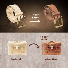 9-10 oz. (3.4-4 mm) ELW Leather Blank Belt & Straps - Cowhide Vegetable Tanned 40" to 84" Lengths