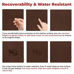 5-6 oz (2-2.4mm) Sable Brown Cowhide Leather - Full Grain - Pre-Cut Sizes & Hides