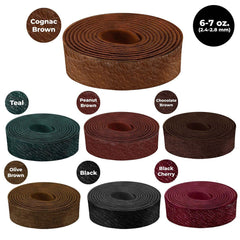 ELW 6-7 oz. (2.4-2.8mm) - 72" (183cm) Length, Straps, Belts, Strips | Full Grain Leather Bison Hide DIY Craft Projects, Bag, Chap, Motorcycle, Shoe, Clothing, Jewelry, Wrapping
