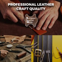 ELW Genuine American Leather Bison 8-9 oz (3.2-3.4mm) Thickness 60" Length Straps, Belts, Strips Full Grain Hide DIY Craft Projects, Bag, Chap, Moccasins, Jewelry, Wrapping - elwshop.com