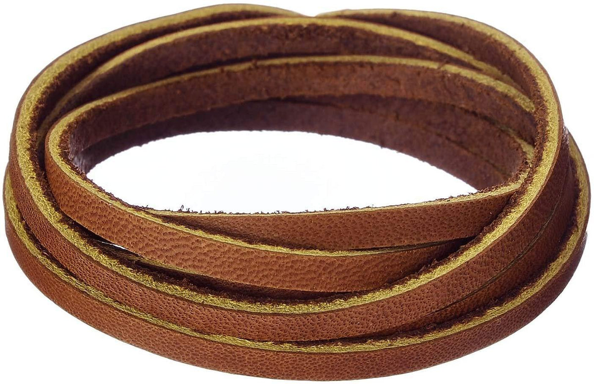 Realeather Deerskin Leather Lace, Size 3/16 x 50' (4.8mm x 15.24m), 2/3  oz Thickness (.8-1.2mm)
