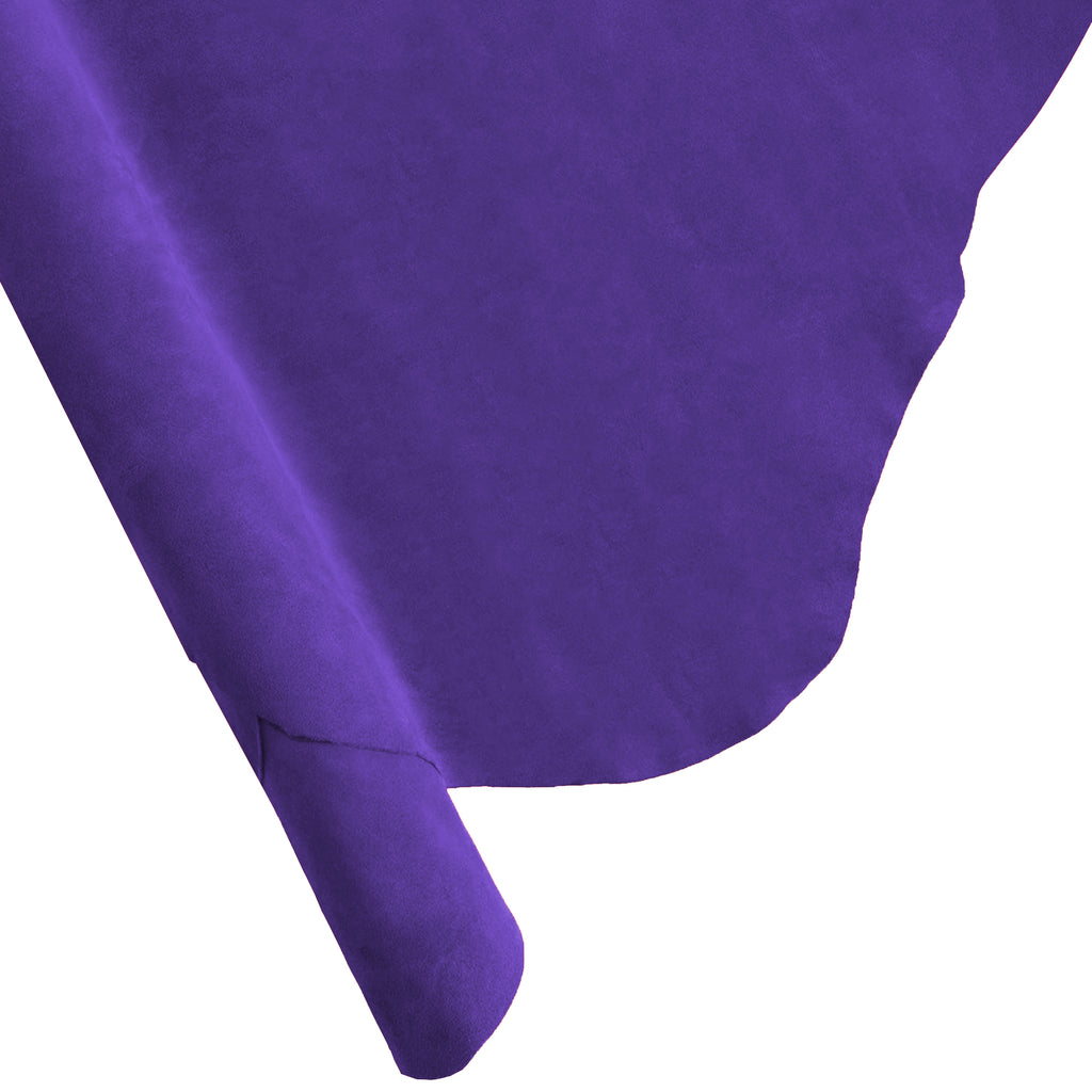 Suede Leather 2-4 oz (1-1.6mm) A/B Grade Chap Split Leather Cowhides | Pre-Cut Hides | USA Made