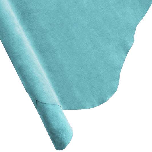 2-4 oz (1-1.6mm) Premium Suede Cowhide - Soft Full Grain Pre-Cut Side Leather  - USA Made Silky Buffed Suede Fabric Leather for Car Upholstery, Garments, Furniture