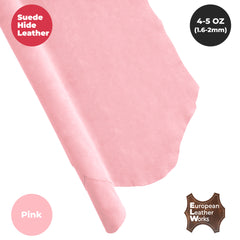Suede Leather 4-5 oz (1.6-2mm) A/B Grade Chap Split Leather Cowhide | Pre-Cut Hides | USA Made