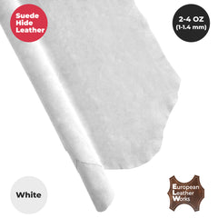 Suede Leather 2-4 oz (1-1.6mm) A/B Grade Chap Split Leather Cowhide | Pre-Cut Hides | USA Made