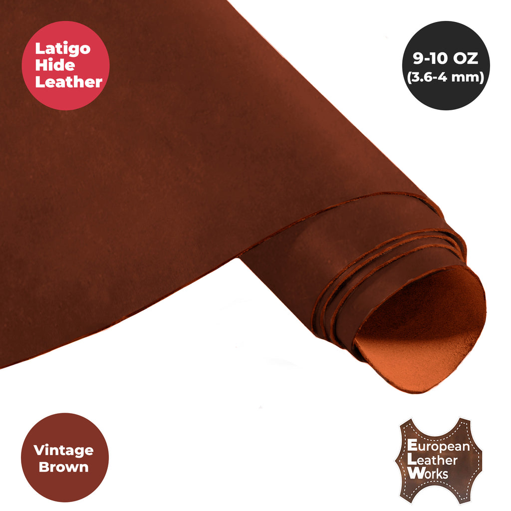 9-10 oz (3.6-4.0mm) Craftsmen Grade Latigo Leather Pre-Cut Sizes - SALE