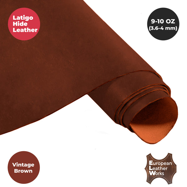 9-10 oz (3.6-4.0mm) Craftsmen Grade Latigo Leather Pre-Cut Sizes - SALE