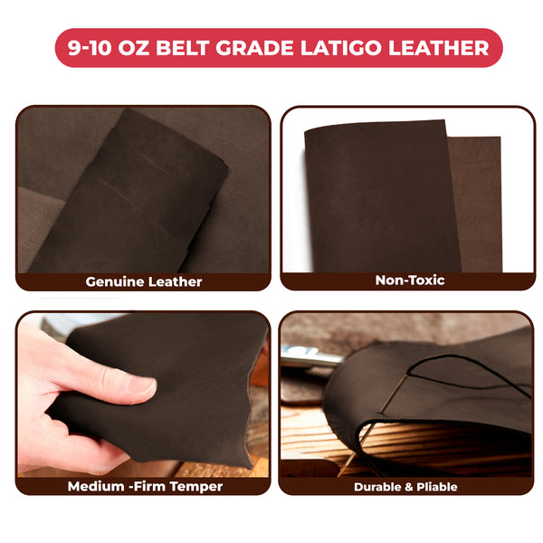 9-10 oz (3.6-4.0mm) Craftsmen Grade Latigo Leather Pre-Cut Sizes - SALE