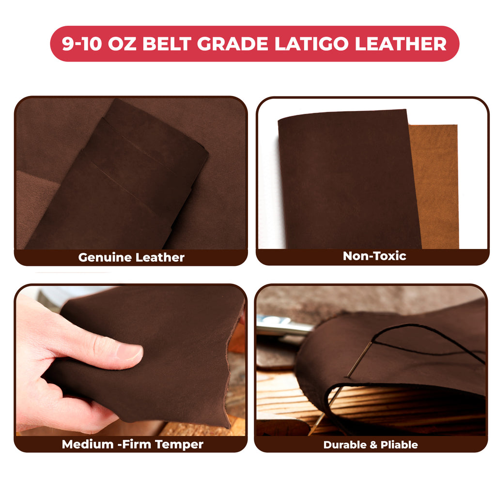 9-10 oz (3.6-4.0mm) Craftsmen Grade Latigo Leather Pre-Cut Sizes - SALE