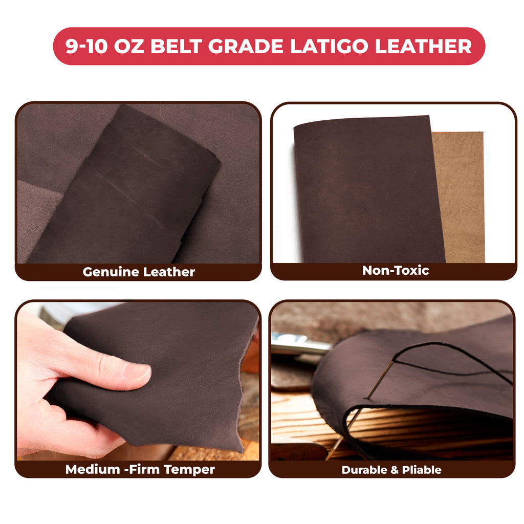 9-10 oz (3.6-4.0mm) Craftsmen Grade Latigo Leather Pre-Cut Sizes - SALE