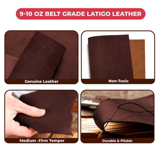 9-10 oz (3.6-4.0mm) Craftsmen Grade Latigo Leather Pre-Cut Sizes - SALE