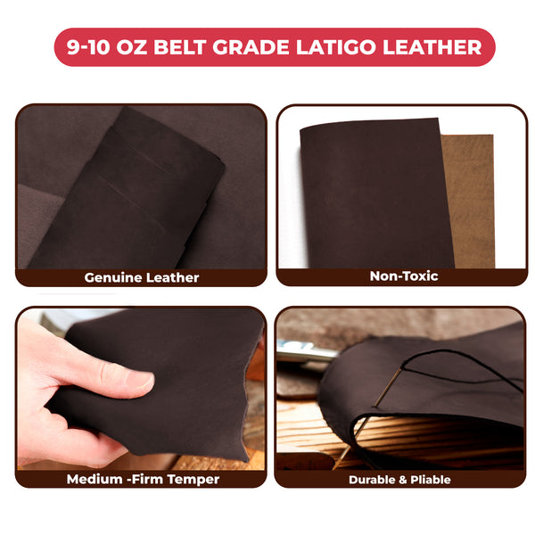 9-10 oz (3.6-4.0mm) Craftsmen Grade Latigo Leather Pre-Cut Sizes - SALE