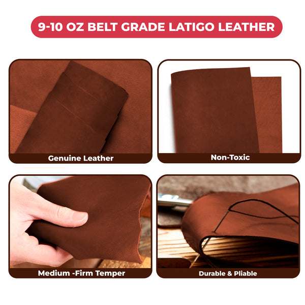 9-10 oz (3.6-4.0mm) Craftsmen Grade Latigo Leather Pre-Cut Sizes - SALE