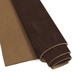 Buffalo Leather Hide 5-6 oz (2-2.4mm) Pre-Cut Craft Leather Sheets | Full Grain Genuine Leather for Crafting Supplies