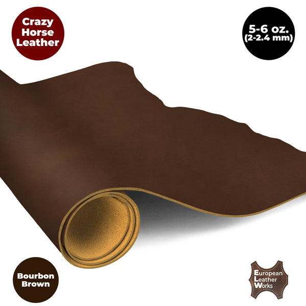 5-6 OZ (2-2.4mm) Leather Oil Tanned Pre-Cuts