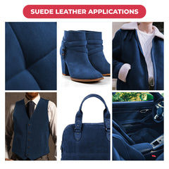 ELW Chap Splits Suede 4-5 oz (1.6-2mm) Pre-Cut Piece - Split Leather Cowhide - Prime AB Grade Quality - Perfect For Auto, Garments, Chaps, Bags, Vest, Aprons, Saddles, Moccasins