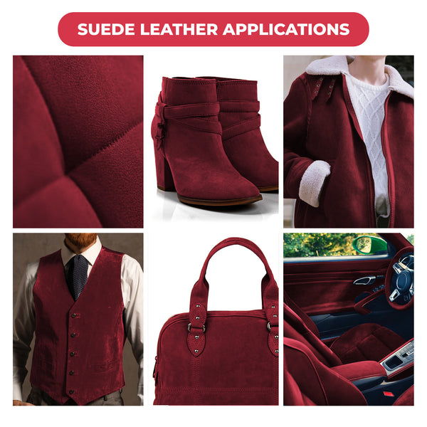 Suede Leather 2-4 oz (1-1.6mm) A/B Grade Chap Split Leather Cowhides | Pre-Cut Hides | USA Made