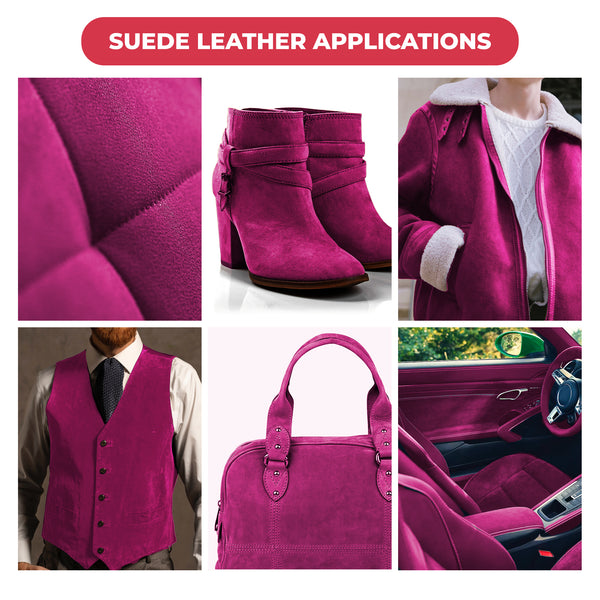 Suede Leather 2-4 oz (1-1.6mm) A/B Grade Chap Split Leather Cowhides | Pre-Cut Hides | USA Made