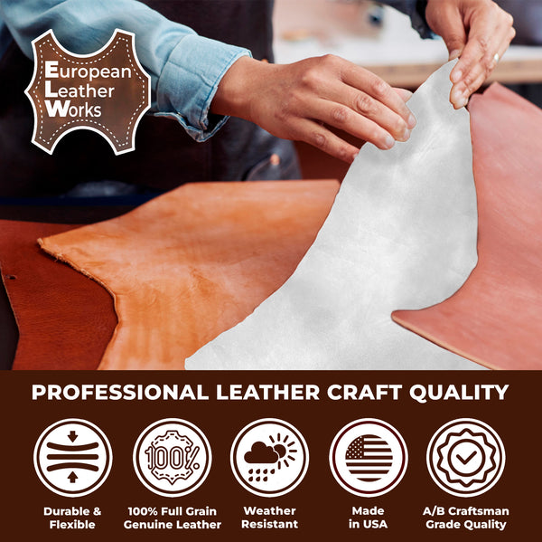 9-10 oz (3.6-4.0mm) Craftsmen Grade Latigo Leather Pre-Cut Sizes