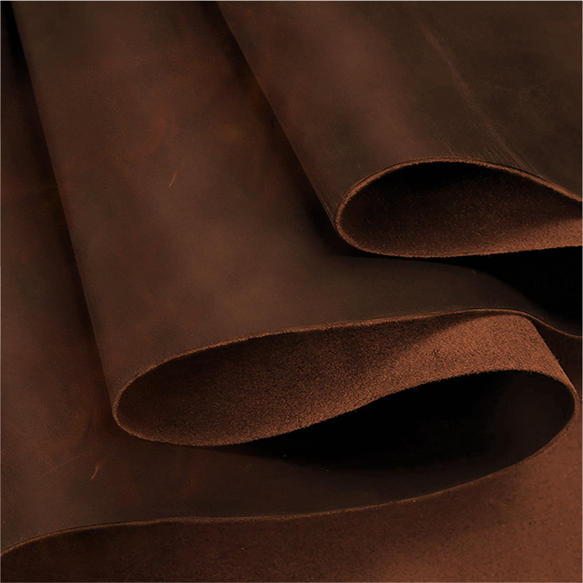 ELW 9-10 oz (3.6-4mm)  Heavy Weight Oil Tanned Cowhide Full Grain Leather for Tooling, Holsters, Knife Sheaf, Carving, Embossing, Stamping, Collar, Leash, Crafting Main image