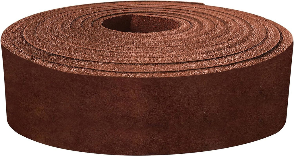 ELW 9-10 oz (3.6-4mm) Latigo Leather Straps Belt Grade 84" Cowhide Strips Heavy Duty Holsters, Sheathes, Harness, Saddle, Armor, Collars