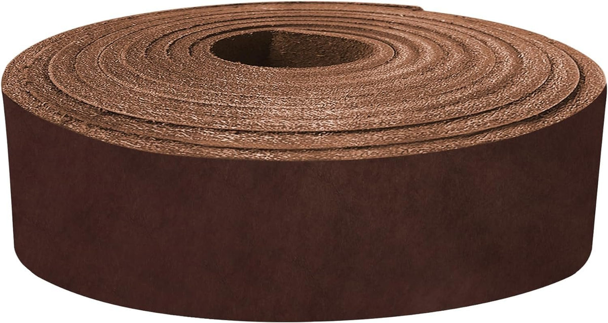 ELW Latigo Leather 5-6 oz. (2-2.4mm) Straps, Belts, Strips 50" Length Full Grain Leather Cowhide DIY Arts & Craft Projects, Clothing, Jewelry, Wrapping Main image