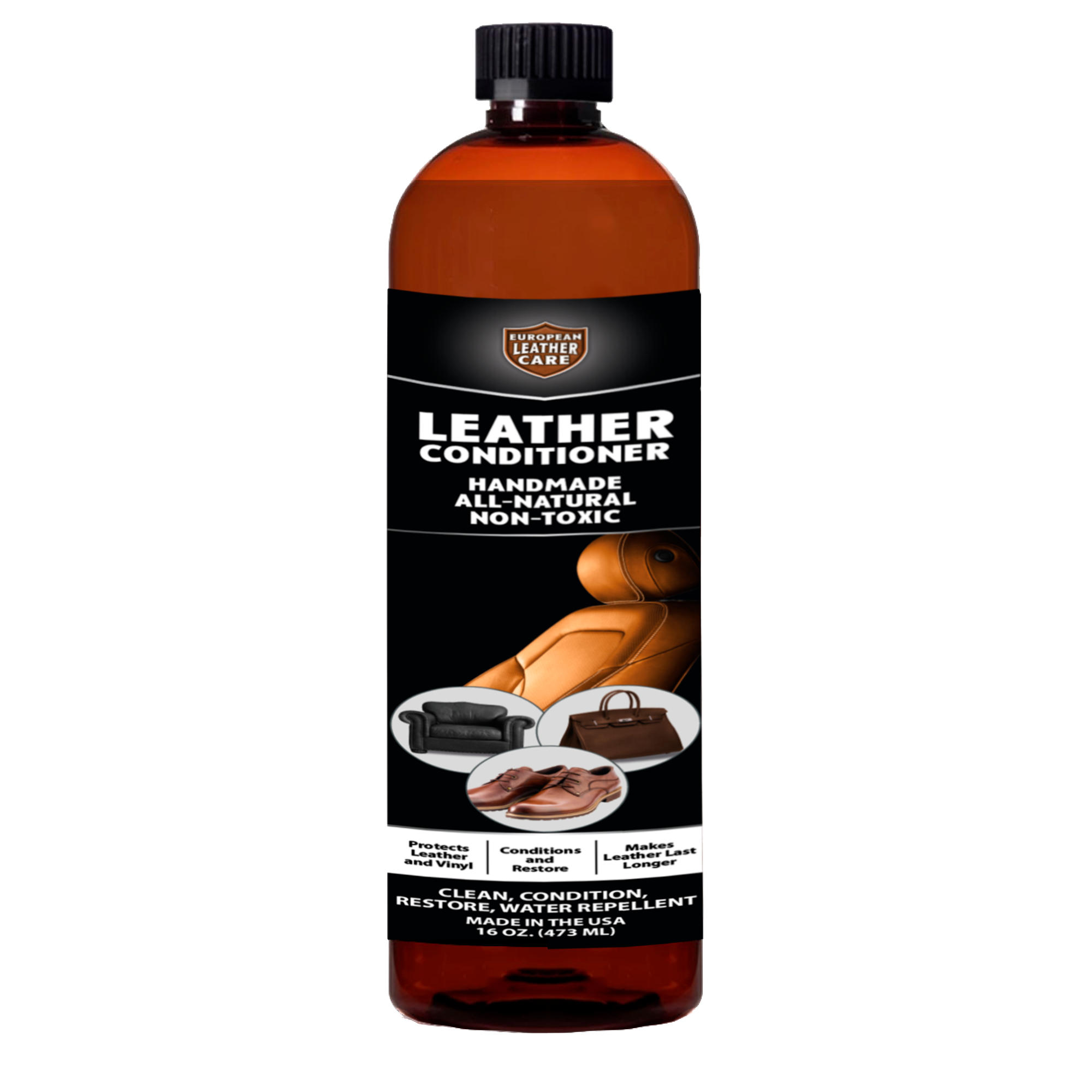 European Leather Care Leather Conditioner for Leather Couch, Furniture, Shoe, Leather Jacket, Purse, Boot Cleaner, Leather Conditioner Car Leather Cleaner Leather Repair Restorer All Natural USA