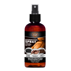 European Leather Care Waterproofing Spray - All Natural Non-Toxic Leather Shoe Suede Protector Spray - Waterproof Spray Shoes Rain and Stain Repellent Spray for bag, Furniture, Car Interior