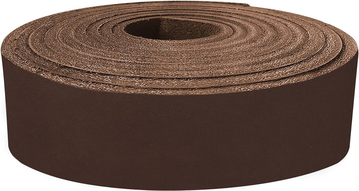 ELW 9-10 oz (3.6-4mm) Latigo Leather Straps Belt Grade 60" Cowhide Strips Heavy Duty Holsters, Sheathes, Harness, Saddle, Armor, Collars Main image