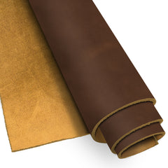 5-6 oz. (2-2.4mm) Thick Cowhide Leather Full Grain Pre-Cut Tooling Leather, Crazy-Horse Vintage Look