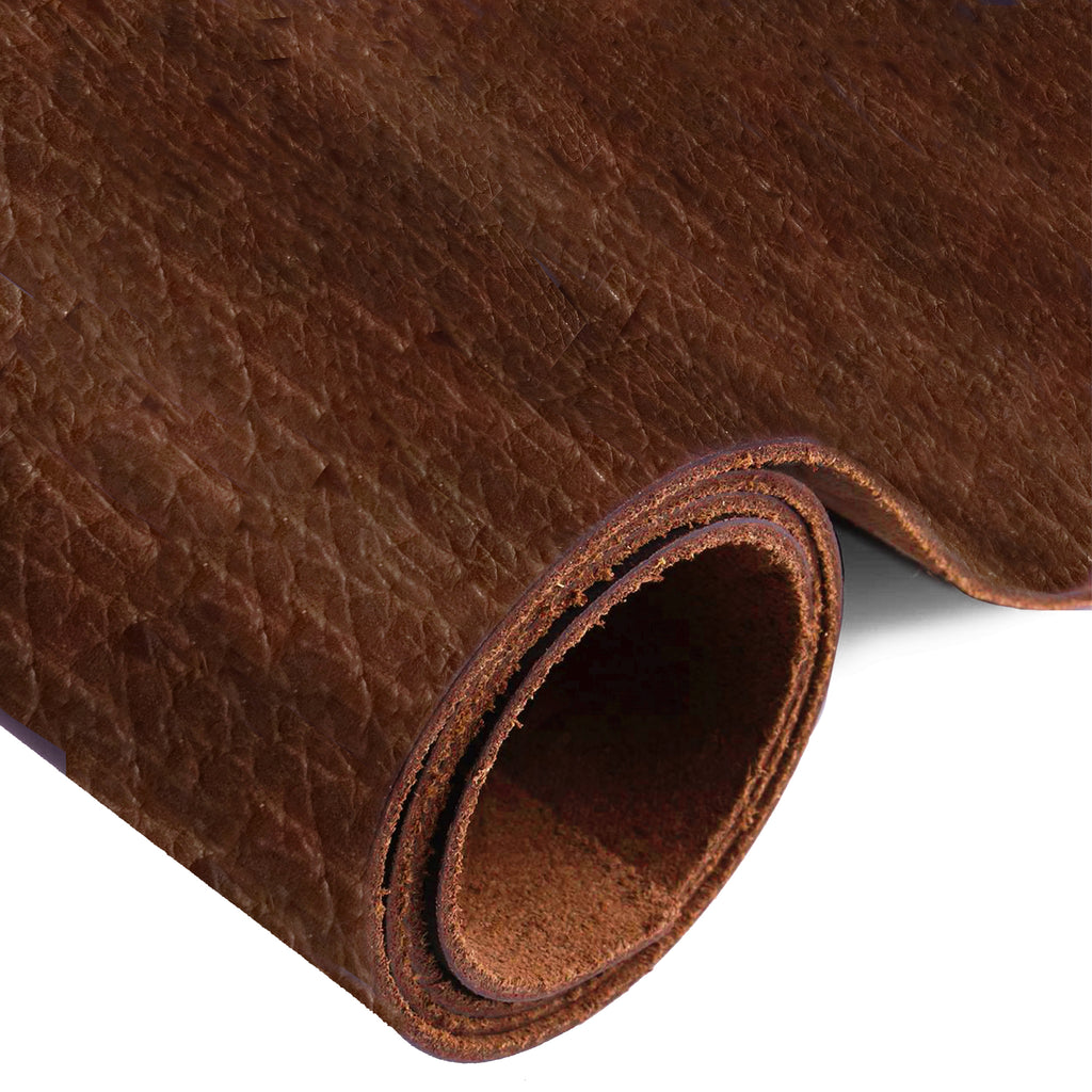 ELW 6-7 oz. (2.4-2.8mm) Pre-Cut | Full Grain Leather Bison Hide Tooling, Carving, Molding, DIY Craft Projects, Bag, Chap, Motorcycle, Shoe, Clothing, Jewelry, Wrapping