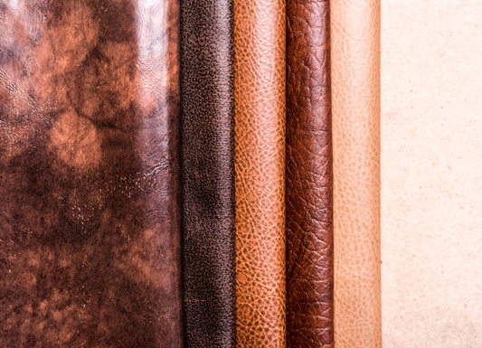 Natural tanned leather