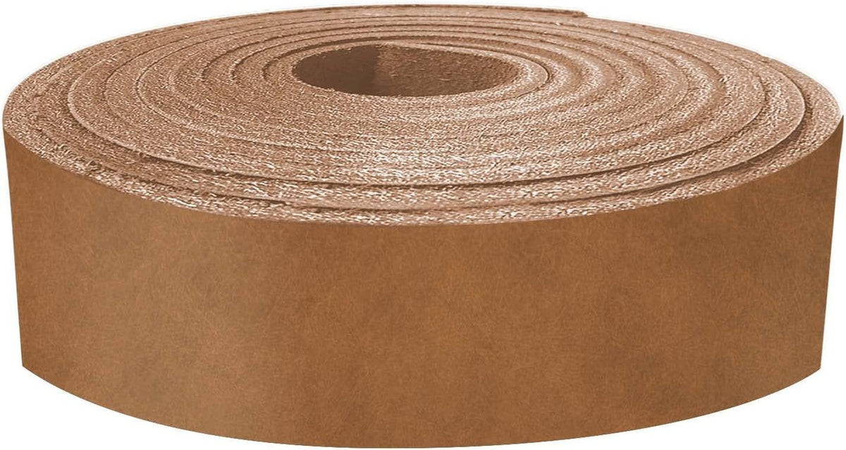 European Leather Work 8-9 oz. (3.2-3.6mm) 60" Length Vegetable Tanned Leather Belt Blanks Full Grain Cowhide Leather Belt Straps/Strips for Tooling, Stamping, Engraving, & Craving Main image