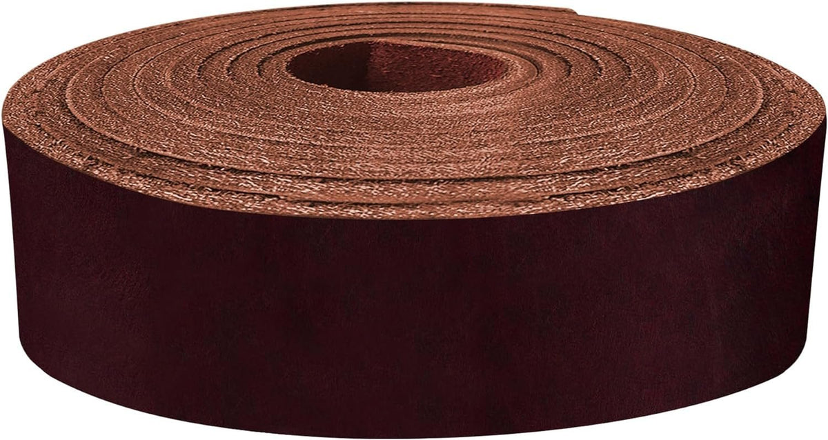 ELW Latigo Leather 5-6 oz. (2-2.4mm) Straps, Belts, Strips 72" Length Full Grain Leather Cowhide DIY Arts & Craft Projects, Clothing, Jewelry, Wrapping