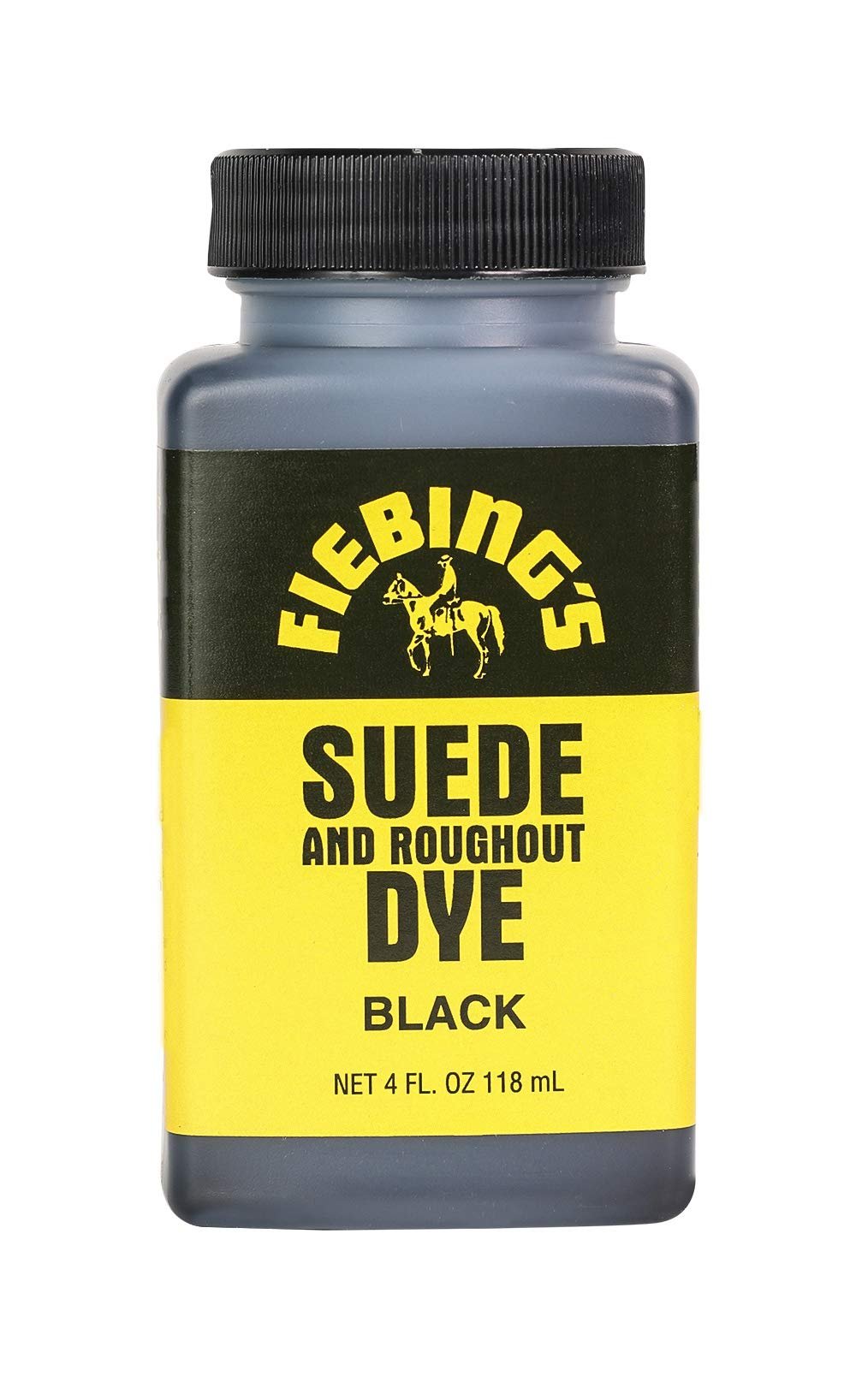 Fiebing's Suede Dye (4 oz) - Recolor, Brighten & Restore Suede & Roughout Leather Shoes, Furniture, Purse - Includes Wool Dauber for Easy Application - Flexible When Dry, Won't Crack or Peel