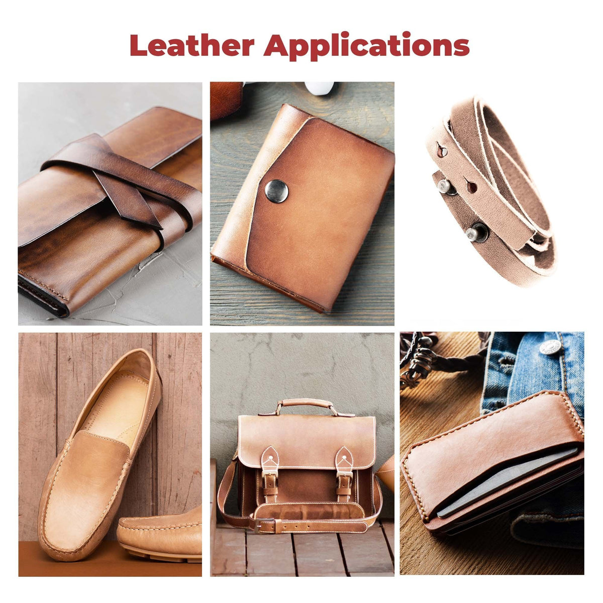 ELW 7-8 oz.(3-3.2 mm) Thickness Pre-Cut Square Tooling Leather Vegetable Tanned Full Grain Leather - Cowhide Leathercraft for Holsters Knife Sheaths Coasters Molding Emboss Stamp Cases