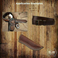 Brown 5/6 oz. (2mm) Tooling Leather Belt/Strip/Straps 1/2" to 4" Wide, 68-72 Inches Long